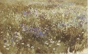 Bluhende meadow, Levitan, Isaak